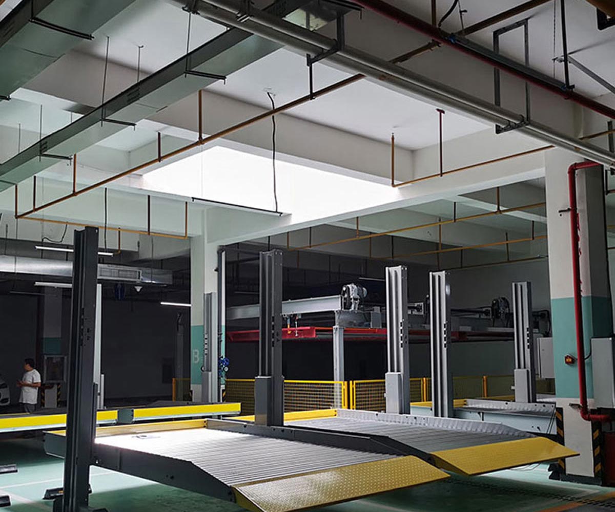 南江俯仰立體車庫機械部分安裝步驟