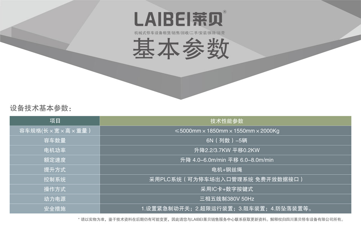 03PSH6六層升降橫移機械式91香蕉小视频在线观看設備基本參數.jpg